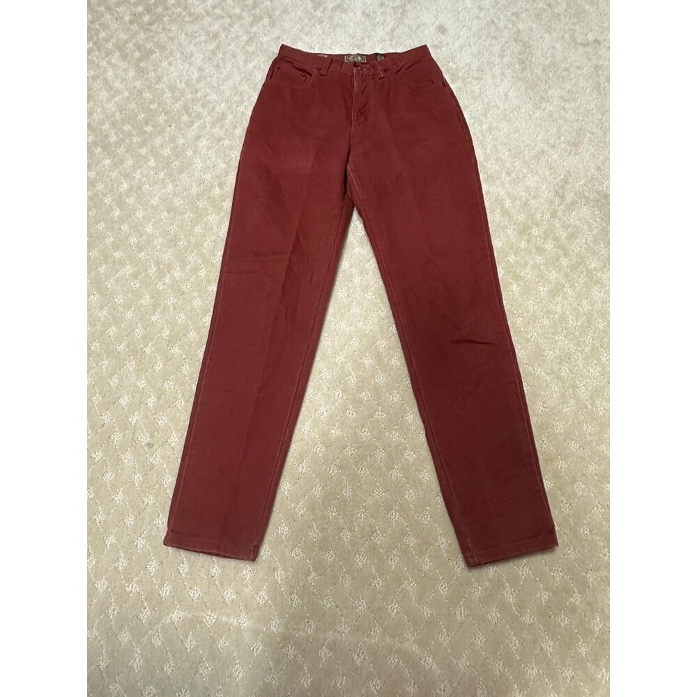 Vintage Express EXP Jeans Women's 9/10 Red Brick High Rise Tapered Mom Fit USA